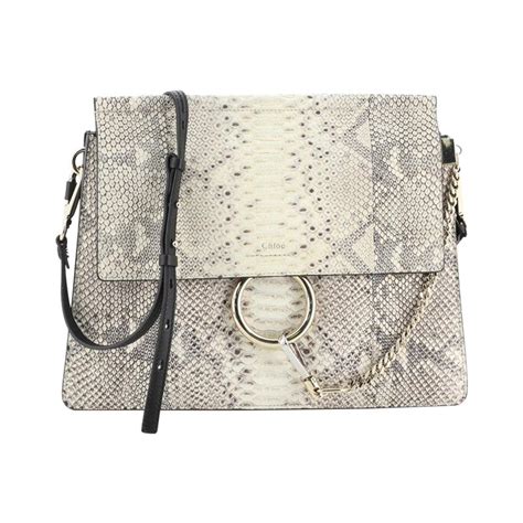 chloe small faye bag black|chloe faye python bag.